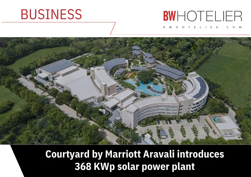 Courtyard by Marriott Aravali introduces 368 KWp solar power plant - BW ...